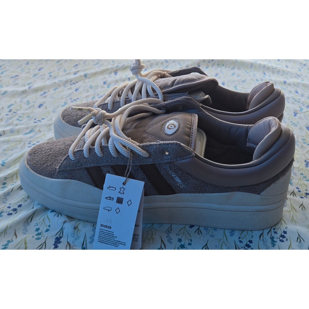 Adidas Bad Bunny Campus Chalk Brown Mens Sneakers ID2529 Size 11.5 NEW - Picture 2 of 8